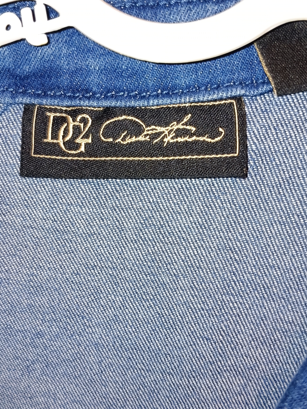 DG2 by Diane Gilman Sunflower Jean Jacket with Stretch And Zipper Closure Lg - Picture 5 of 9